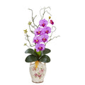 Phalaenopsis Orchid and Twig Artificial Arrangement in Floral Jar
