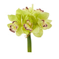 Lot de fleurs artificielles Orchidée Cymbidium 20cm
